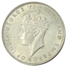 Монета 20 центов 1943 года Малайя (реверс)