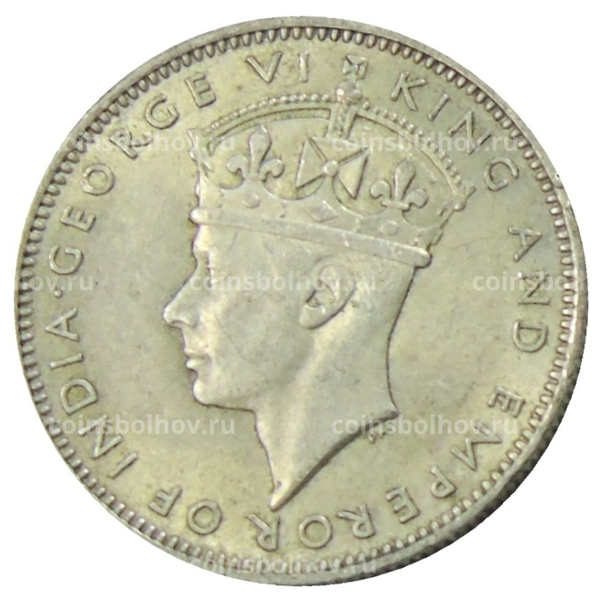 Монета 20 центов 1943 года Малайя (вид 2)