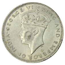 Монета 20 центов 1943 года Малайя (реверс)