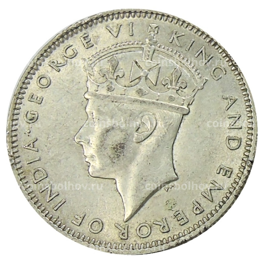 Монета 20 центов 1943 года Малайя (вид 2)