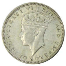 Монета 20 центов 1943 года Малайя (реверс)