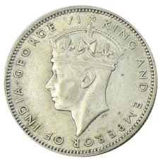 Монета 20 центов 1943 года Малайя (реверс)