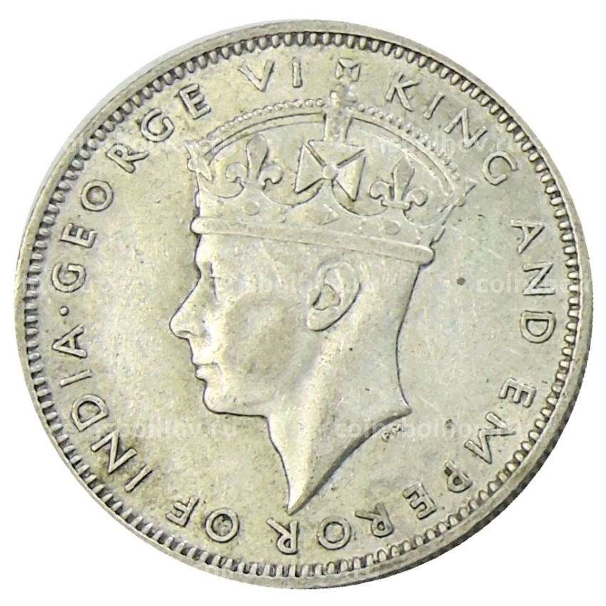 Монета 20 центов 1943 года Малайя (вид 2)