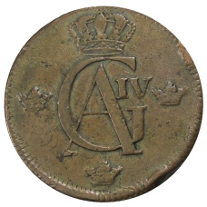 Монета 1 скиллинг 1805 года Швеция (реверс)