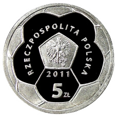 Монета 5 злотых 2011 года Польша «Польские футбольные клубы — Полония Варшава» (реверс)