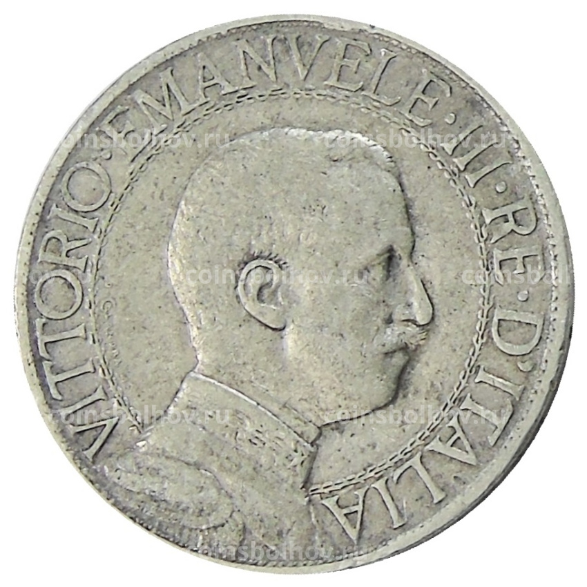 Монета 1 лира 1909 года Италия (вид 2)