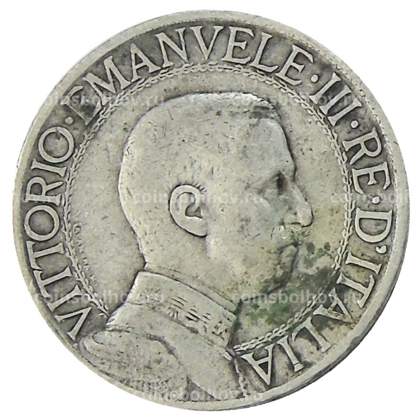 Монета 1 лира 1909 года Италия (вид 2)