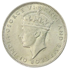 Монета 20 центов 1943 года Малайя (реверс)