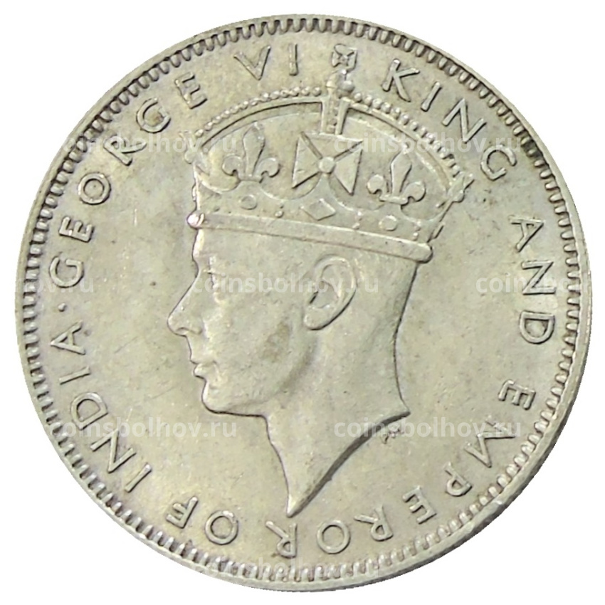 Монета 20 центов 1943 года Малайя (вид 2)