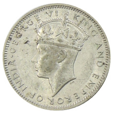 Монета 20 центов 1943 года Малайя (реверс)