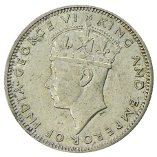 Монета 20 центов 1943 года Малайя (реверс)