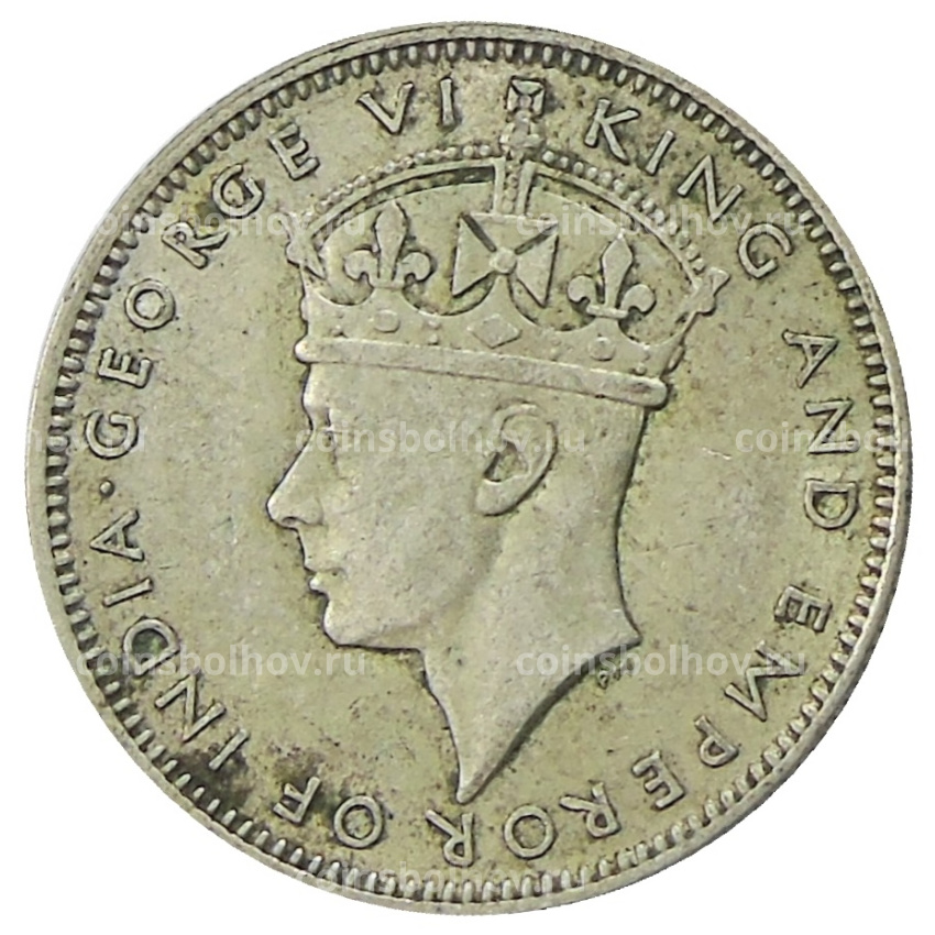 Монета 20 центов 1943 года Малайя (вид 2)
