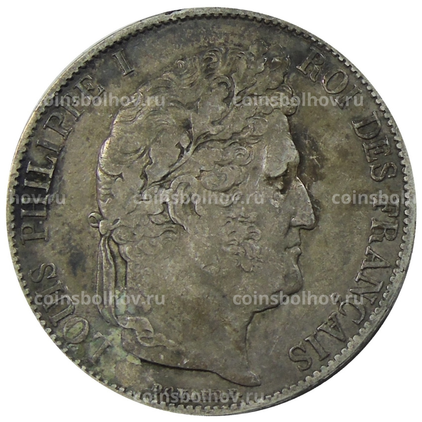 Монета 5 франков 1846 года A Франция