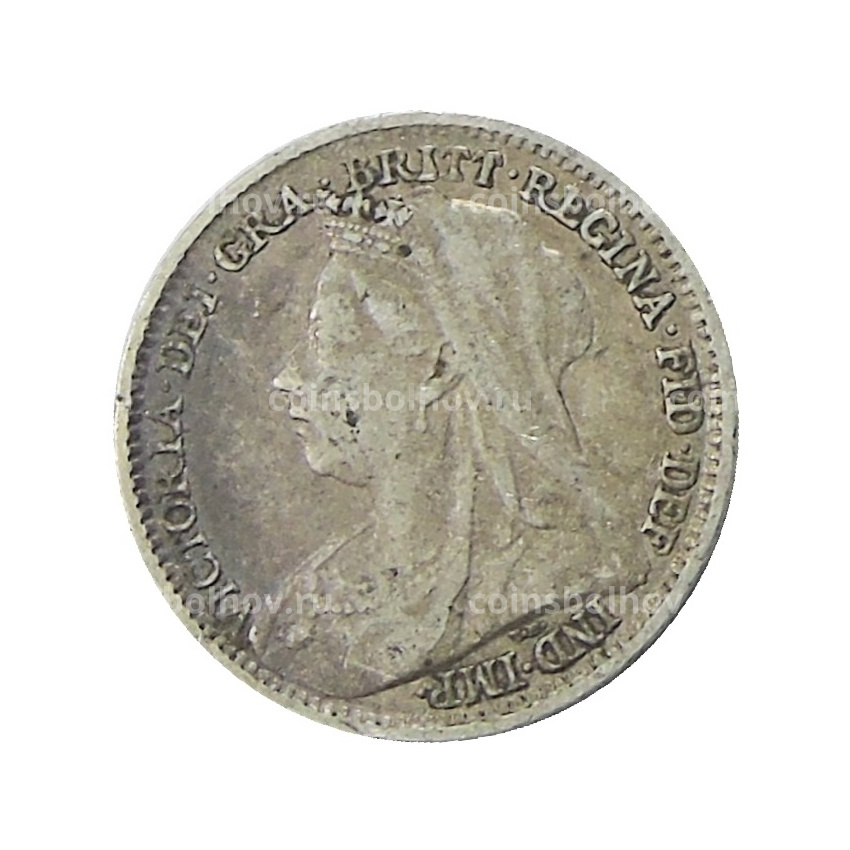 Монета 3 пенса 1895 года Великобритания (вид 2)