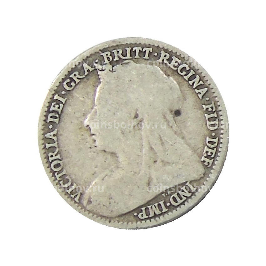 Монета 3 пенса 1895 года Великобритания (вид 2)