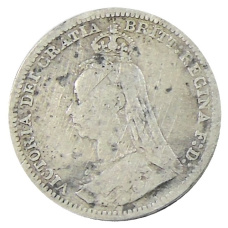 Монета 3 пенса 1889 года Великобритания (реверс)