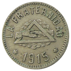 Монета 1 песета 1915 года Испания — Барселона (аверс)