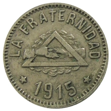 Монета 1 песета 1915 года Испания — Барселона (аверс)