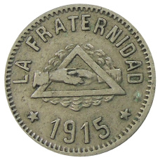 Монета 1 песета 1915 года Испания — Барселона (аверс)