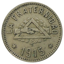 Монета 1 песета 1915 года Испания — Барселона (аверс)