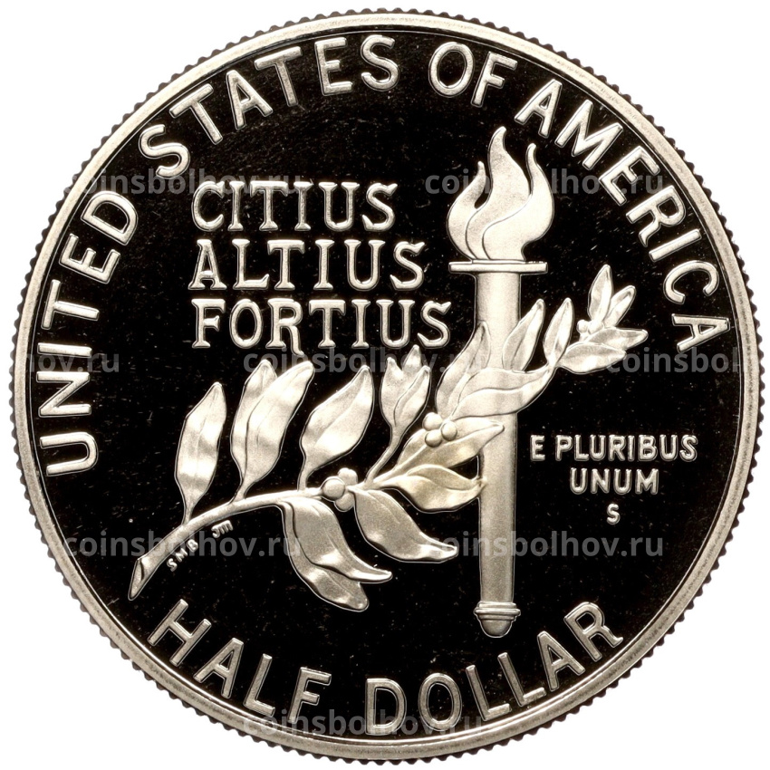 Монета 1/2 доллара (50 центов) 1992 года S США «XXV летние Олимпийские Игры 1992 в Барселоне» (вид 2)