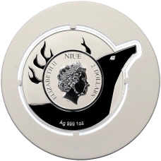Монета 2 доллара 2022 года Ниуэ «Создать великолепную фигуру — Олень» (реверс)