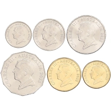 Набор из 6 монет 2025 года Австралия (вид 2)
