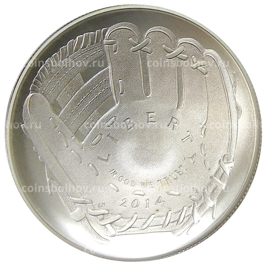 Монета 1 доллар 2014 года P США «Национальный зал славы бейсбола»