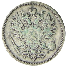 Монета 50 пенни 1890 года Русская Финляндия (реверс)