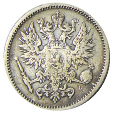 Монета 50 пенни 1890 года Русская Финляндия (реверс)