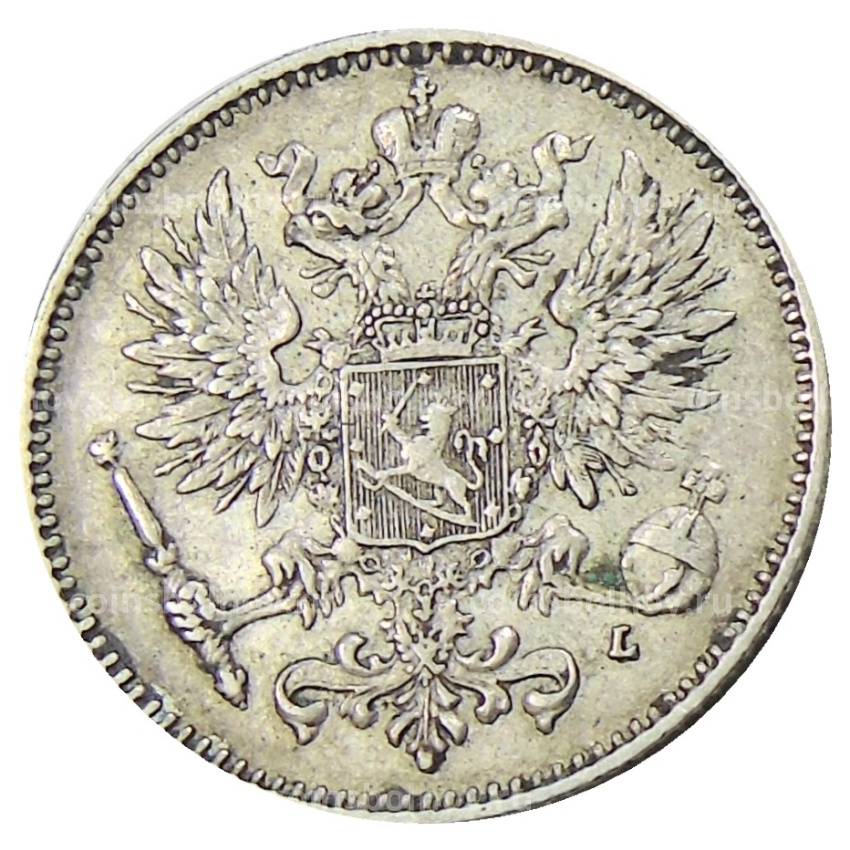 Монета 50 пенни 1908 года Русская Финляндия (вид 2)