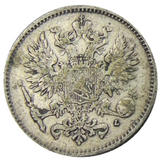 Монета 50 пенни 1907 года Русская Финляндия (реверс)