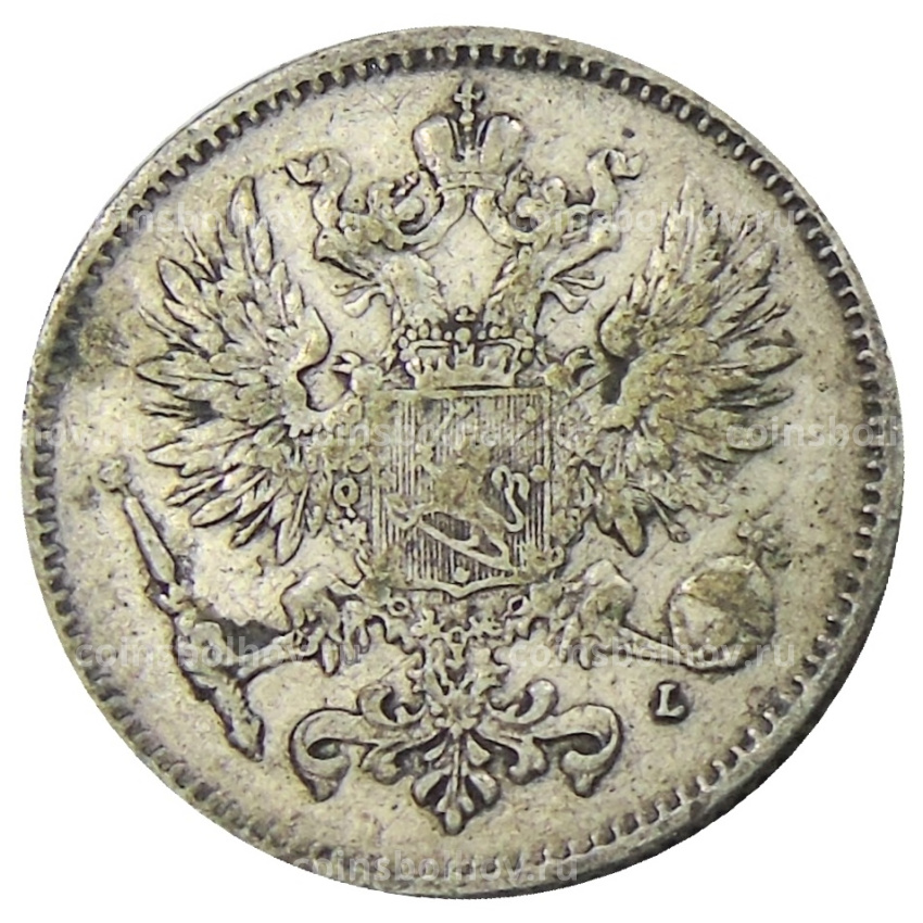 Монета 50 пенни 1907 года Русская Финляндия (вид 2)