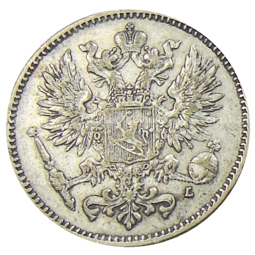 Монета 50 пенни 1908 года Русская Финляндия (вид 2)