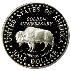 Монета 1/2 доллара (50 центов) 1991 года S США «50 лет Национальному мемориалу Рашмор» (реверс)