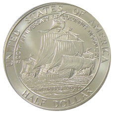Монета 1/2 доллара (50 центов) 1992 года D США «500 лет путешествию Колумба» (реверс)
