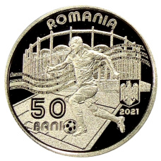 Монета 50 бани 2020 года Румыния «УЕФА Чемпионат Европы по футболу 2020» (реверс)