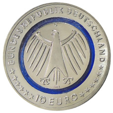 Монета 10 евро 2025 года G Германия «На службе общества — Служба технической поддержки» (реверс)