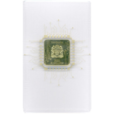 Монета 50 шиллингов 2021 года Танзания «Внедрение 5G» (в коробке) (реверс)