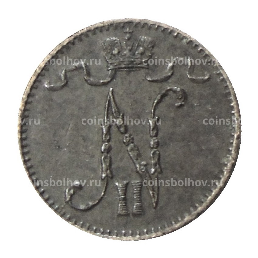 Монета 1 пенни 1900 года Русская Финляндия (вид 2)