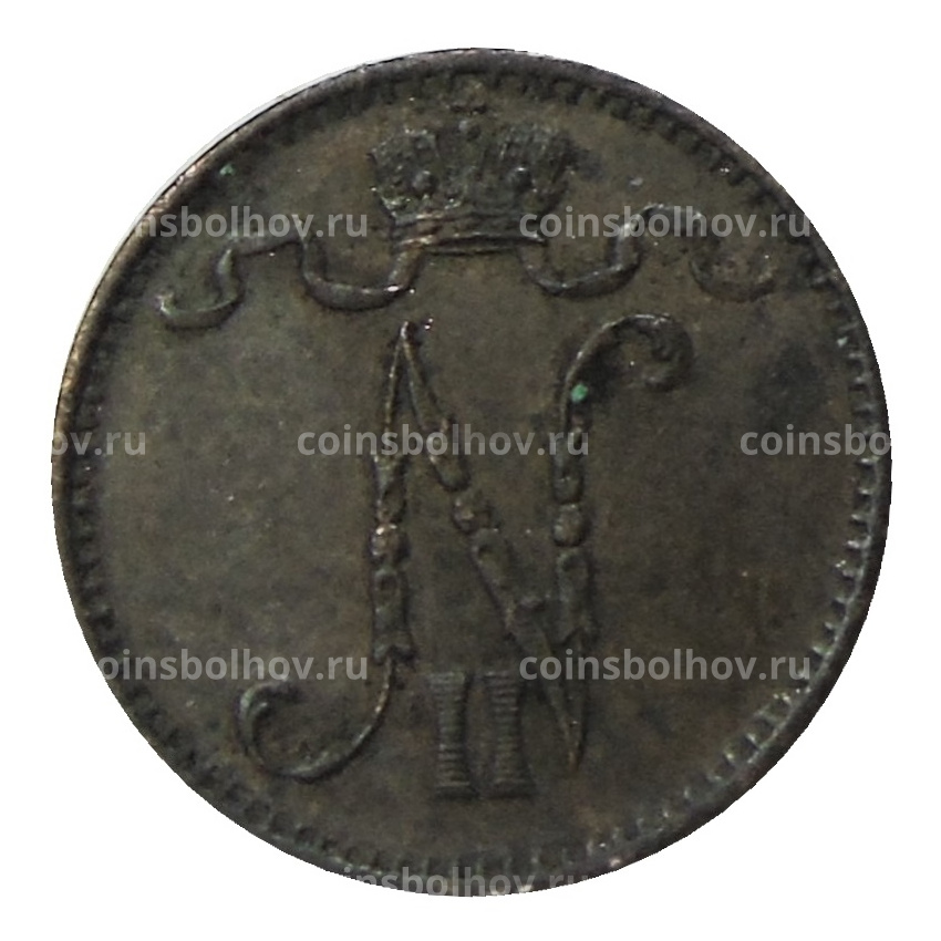 Монета 1 пенни 1900 года Русская Финляндия (вид 2)