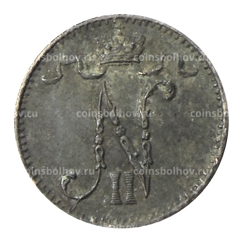 Монета 1 пенни 1900 года Русская Финляндия (вид 2)