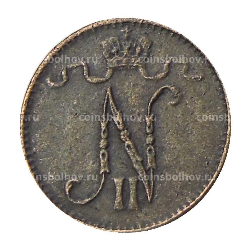 Монета 1 пенни 1911 года Русская Финляндия (вид 2)