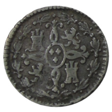 Монета 2 мараведи 1827 года Испания (реверс)