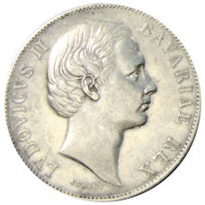 Монета 1 талер 1870 года Германские государства — Бавария (реверс)