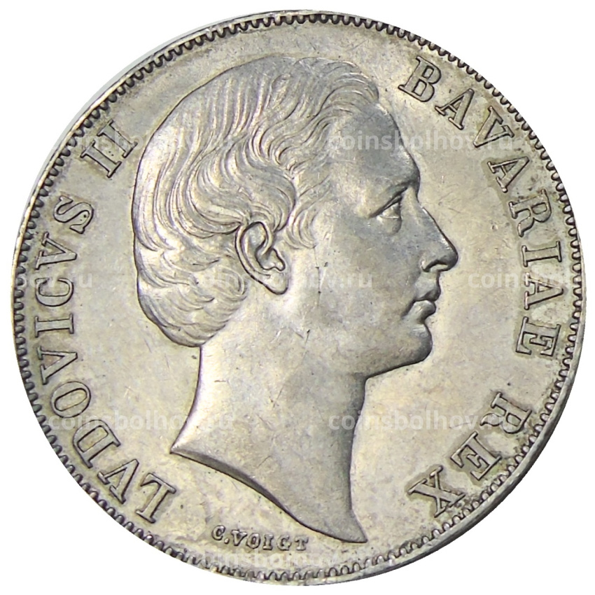 Монета 1 талер 1871 года Германские государства — Бавария (вид 2)