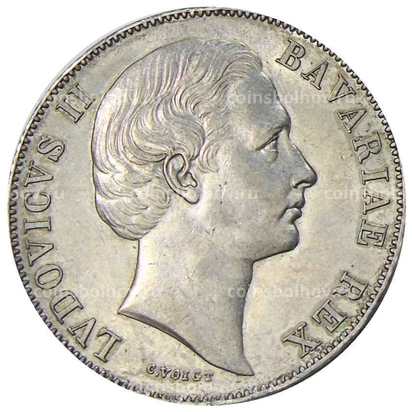 Монета 1 талер 1871 года Германские государства — Бавария (вид 2)