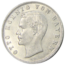 Монета 2 марки 1904 года D Германия (Бавария) (аверс)