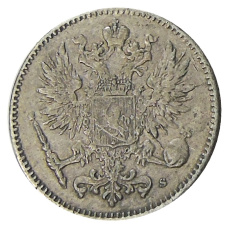 Монета 50 пенни 1916 года Русская Финляндия (реверс)