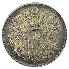 Монета 50 пенни 1914 года Русская Финляндия (реверс)